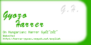 gyozo harrer business card